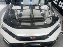 VS Style Carbon Fiber Vented Hood Bonnet - Honda Civic Type R FL5.