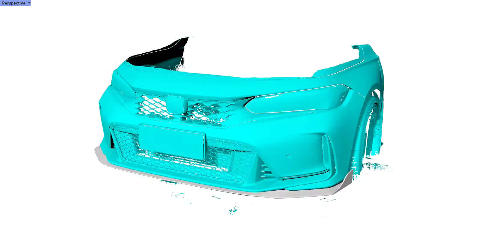 Carbon Fiber Front Lower Lip Splitter - Honda Civic Type R.