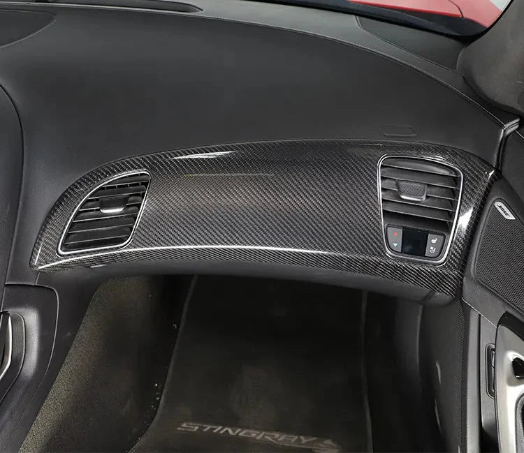 Carbon Fiber Interior Dash Board AC Instrument panel Cover - Corvette C7 Z06.