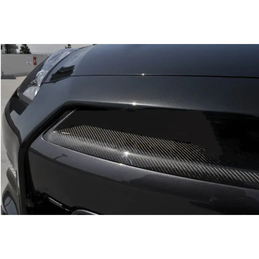 Carbon Fiber Front Grill Trim Cover - Nissan R35 GTR.