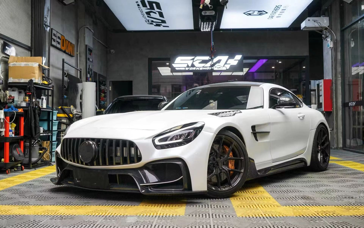 IMP Performance Style  Carbon Fiber Front Bumper- 2017-2021 Mercedes Benz AMG GT GTS GTC.