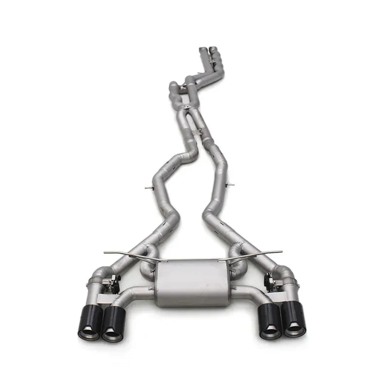 Titanium Valved Equal Length Exhaust Midpipe Exhaust System - BMW M2C/M2 Competition F87 3.0T 2018-2023.