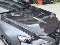 RCF Style Carbon Fiber Vented Hood - 2014-2020 Lexus IS.