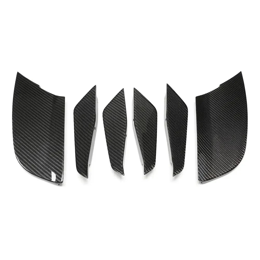 Dry Carbon Fiber Side Bumper Trims Air Vent Canards - BMW G87 M2.