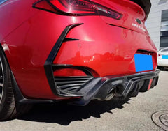 Carbon Fiber Rear Bumper Wind Blade - 2016+ Infiniti Q60.
