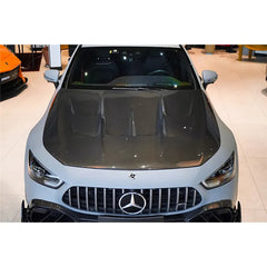 Carbon Fiber Vented Hood bonnet V2  - Mercedes-Benz AMG GT43 GT50 GT53 GT63 GT.