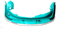 Carbon Fiber TCI Front Lip V3 -  Porsche Taycan Turbo 9J1 Sedan 2019-2021.
