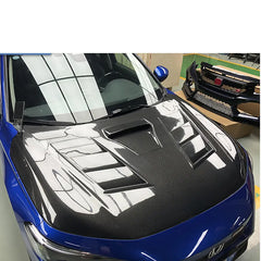 Vented Carbon Fiber Engine Hood - Honda Civic 11th gen 2022-2024.