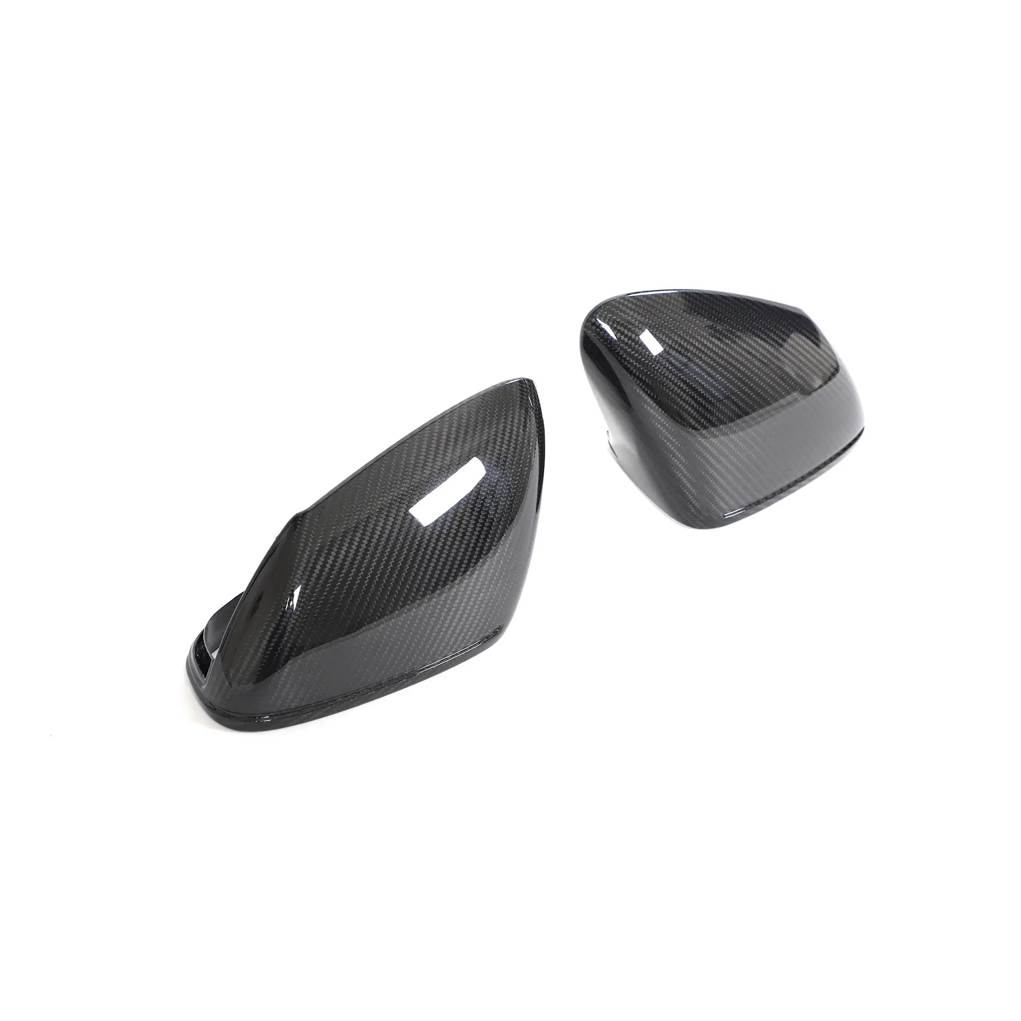 Pre-preg Carbon Fiber Side Mirror Replacement Set - Porsche Taycan 9J1 19-20.