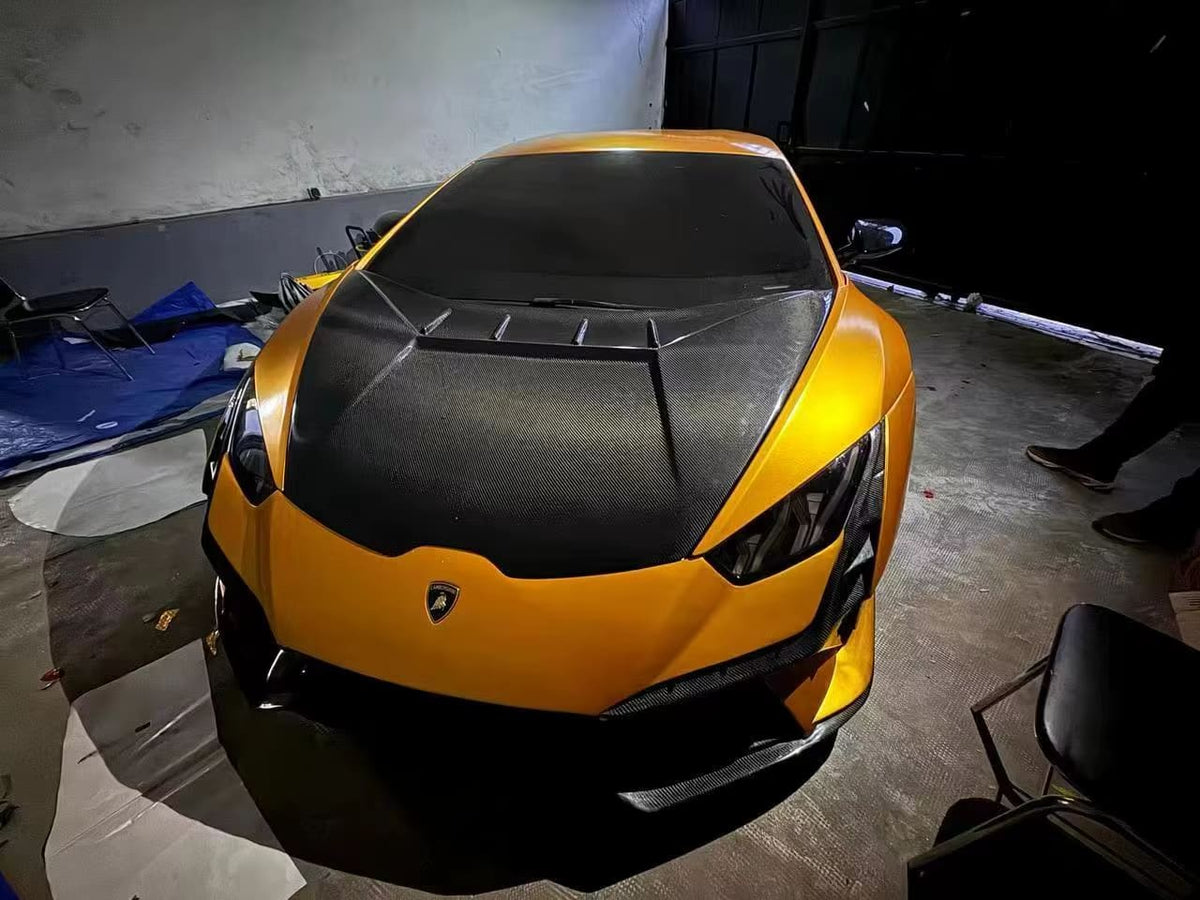 Tecnica Style Carbon Fiber Front Hood - Lamborghini Huracan LP580 LP610 EVO.