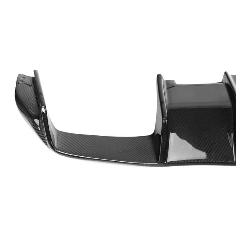 KHF Style Carbon Fiber Rear diffuser w/ Brake Light - BMW F87 M2.
