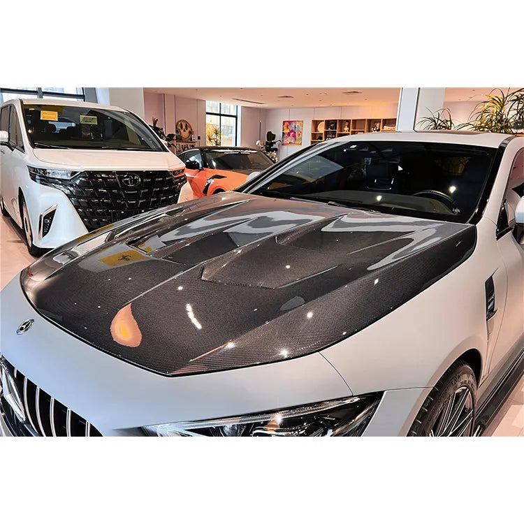 Carbon Fiber Vented Hood bonnet V2  - Mercedes-Benz AMG GT43 GT50 GT53 GT63 GT.