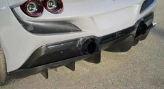 N Style Carbon Fiber Rear Diffuser - Ferrari F8 Tributo.