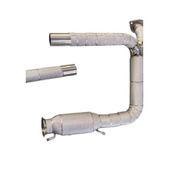 Performance High Flow Catless Exhaust Downpipes W/ Heatshield - Porsche Cayman 718 2.0T 2016-2018.
