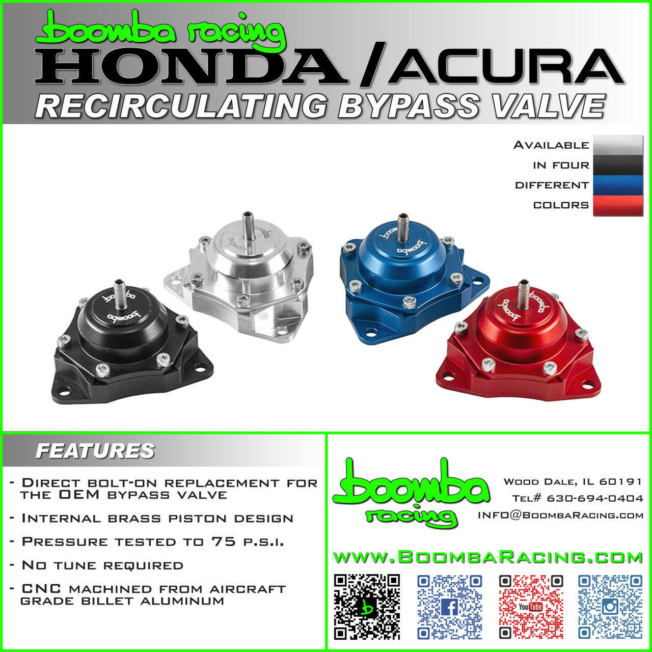 HONDA/ACURA 1.5T/2.0T/3.0T BYPASS VALVE.