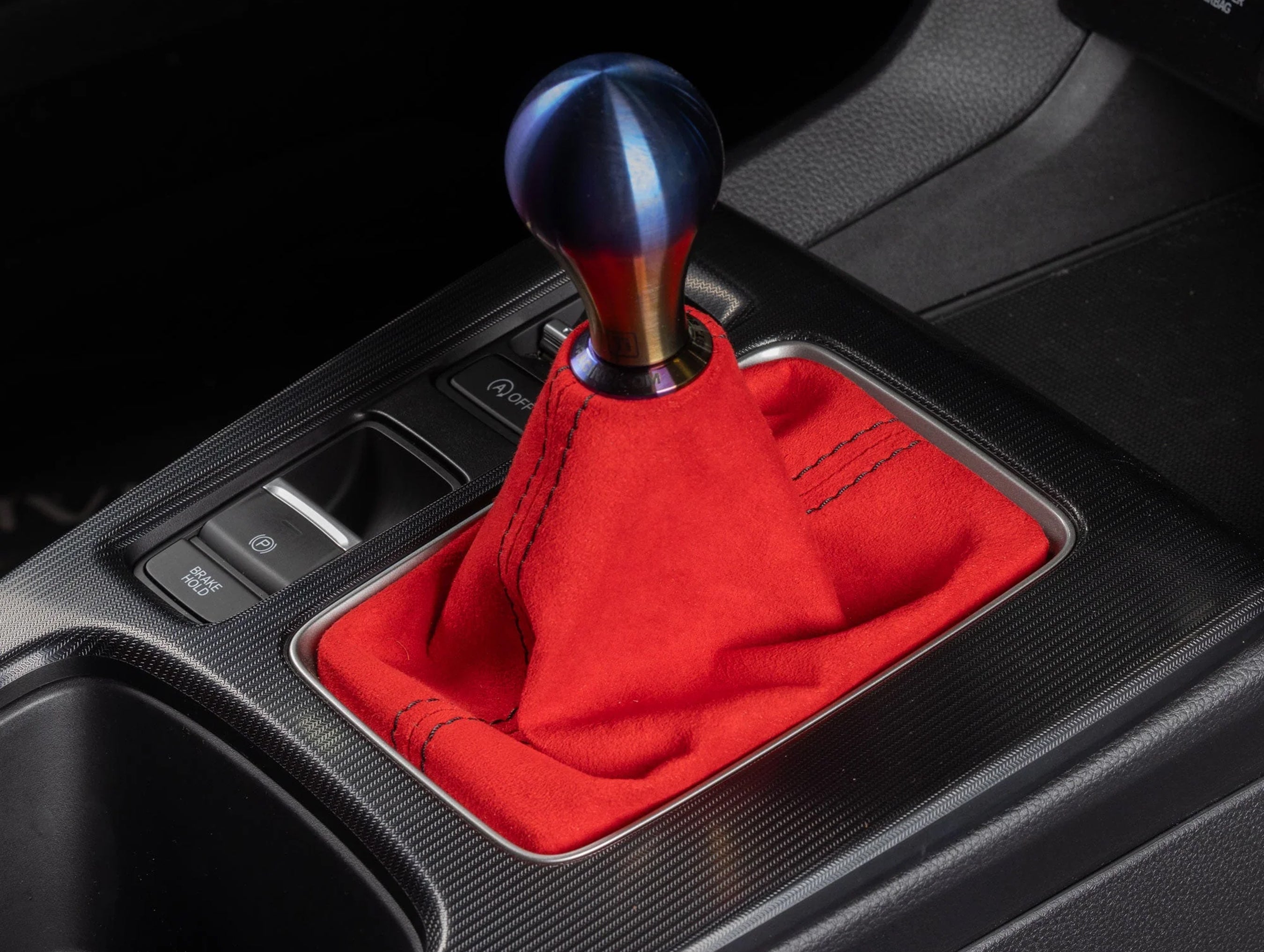 Hybrid Racing Alcantara Shift Boot - 06-11 Civic Si