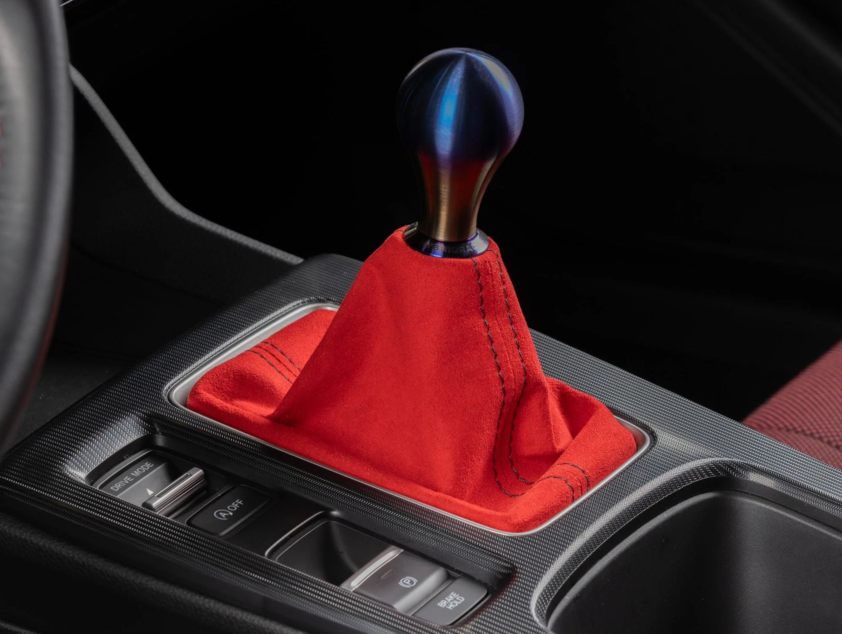 Hybrid Racing Alcantara Shift Boot - 13-15 Civic