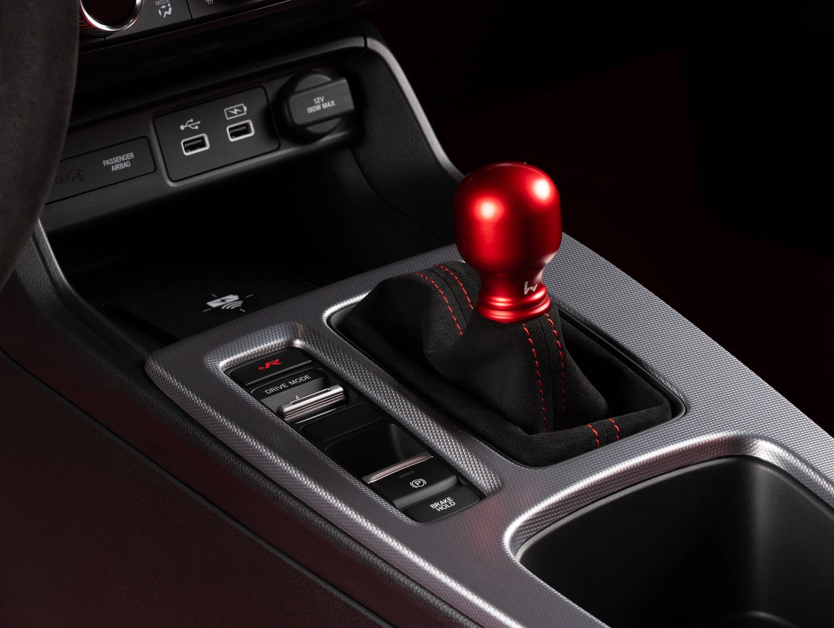 Hybrid Racing Alcantara Shift Boot - 13-15 Civic