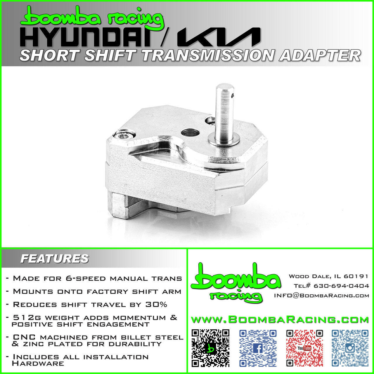 HYUNDAI/KIA 6MT TRANSMISSION ADAPTER.