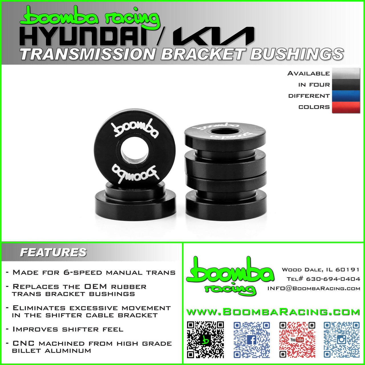 HYUNDAI/KIA TRANSMISSION BRACKET BUSHINGS.