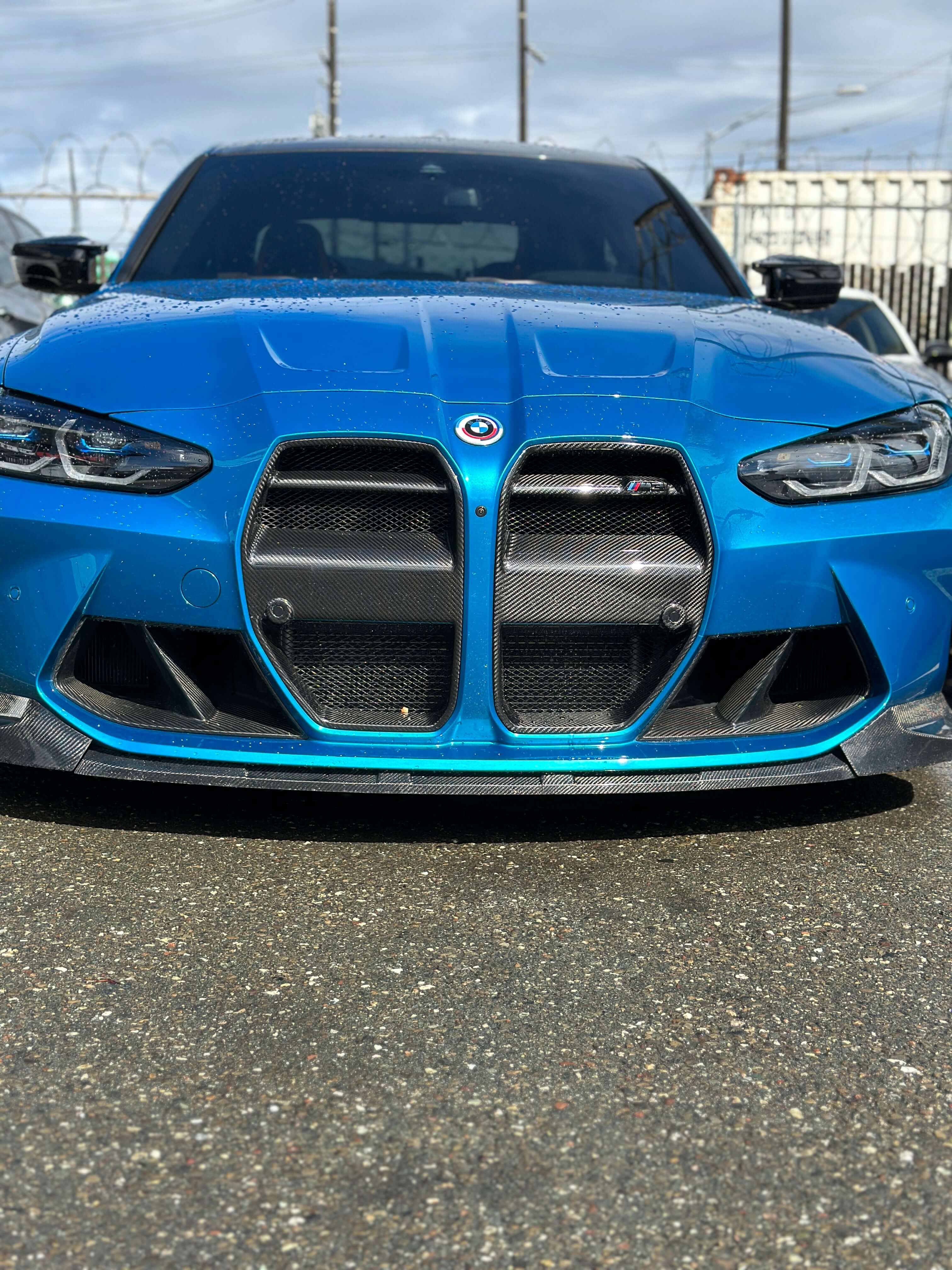 VR Style Carbon Fiber Front Grilles - BMW G80 M3 & G82 / G83 M4.