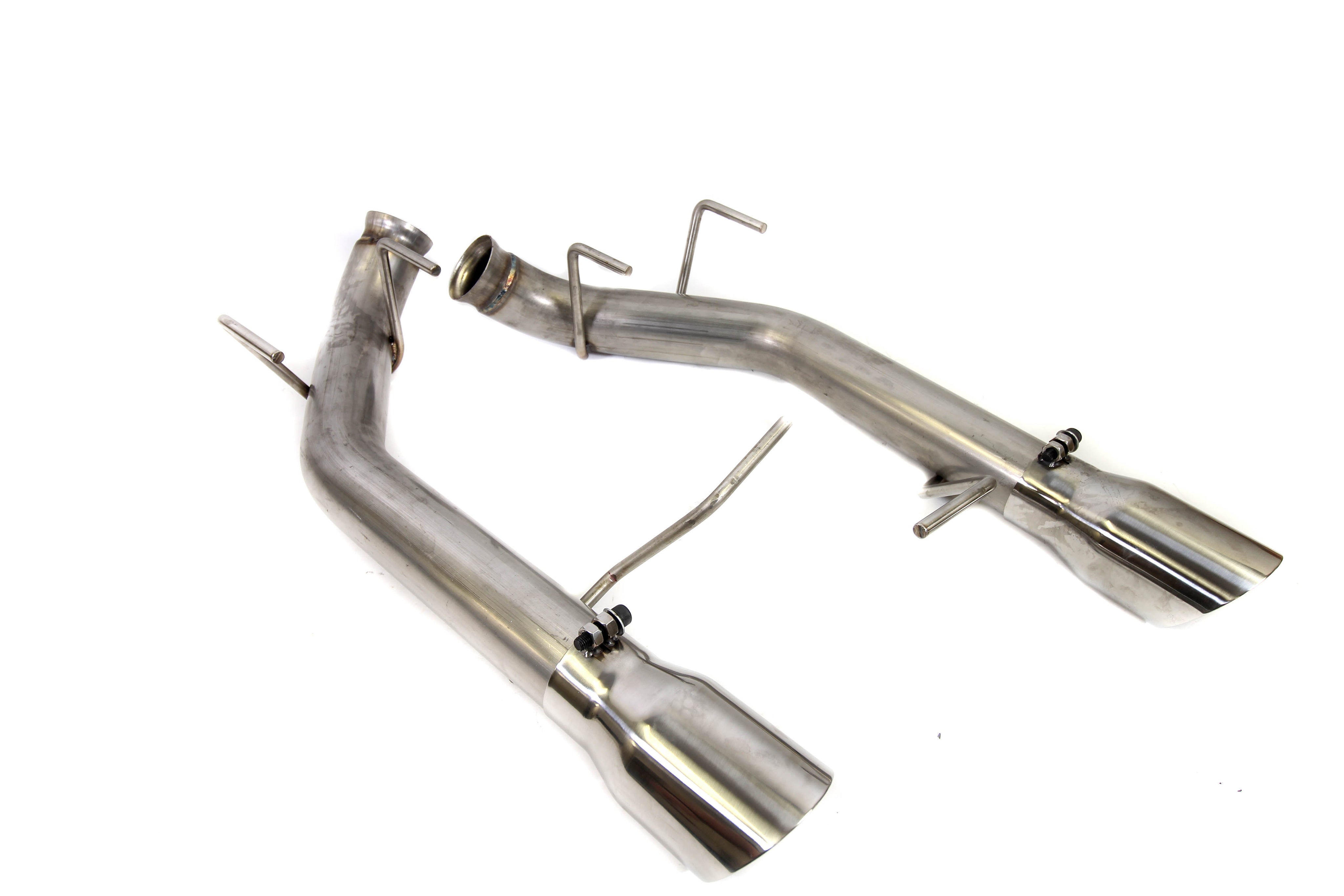 PLM 3.0” Dual Axle Back Exhaust Pipe Kit Mustang 2011 - 2014 V8 GT.