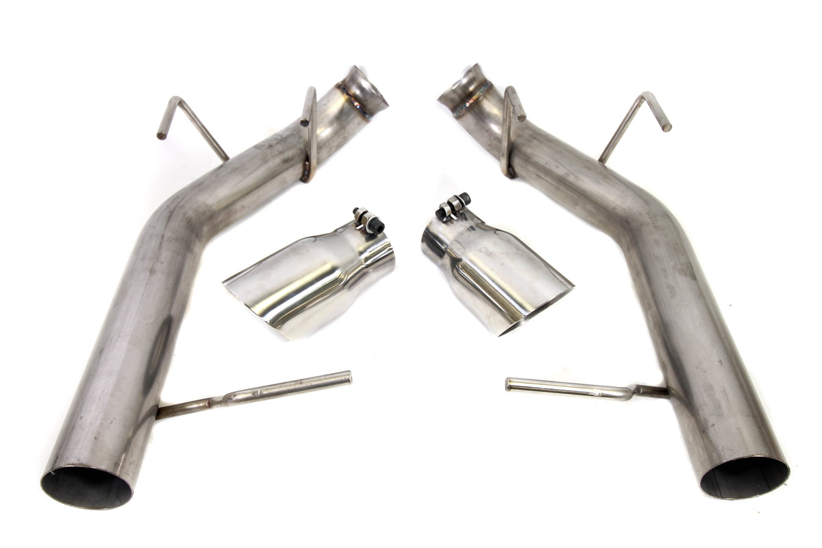 PLM 3.0” Dual Axle Back Exhaust Pipe Kit Mustang 2011 - 2014 V8 GT.