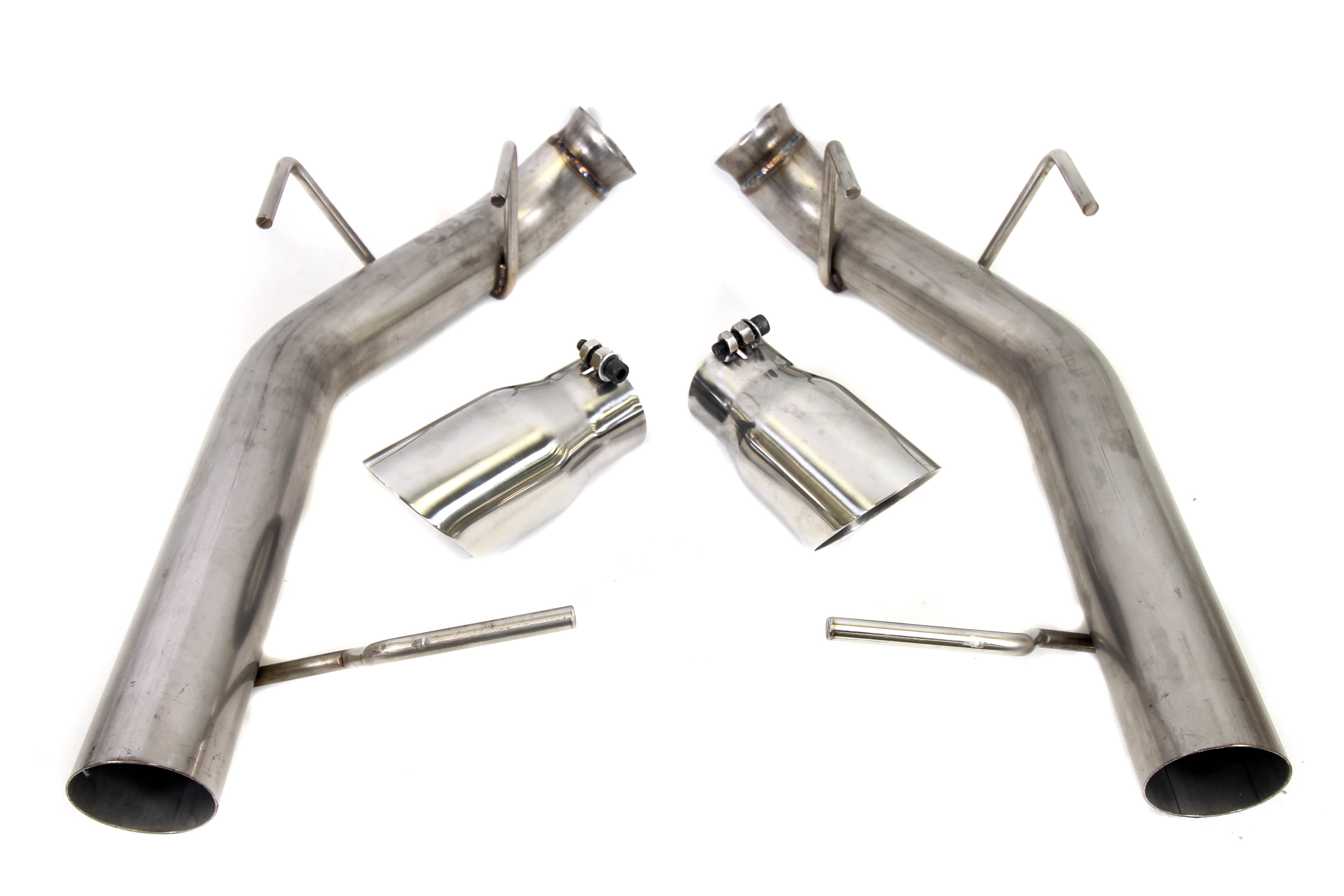 PLM 3.0” Dual Axle Back Exhaust Pipe Kit Mustang 2011 - 2014 V8 GT.