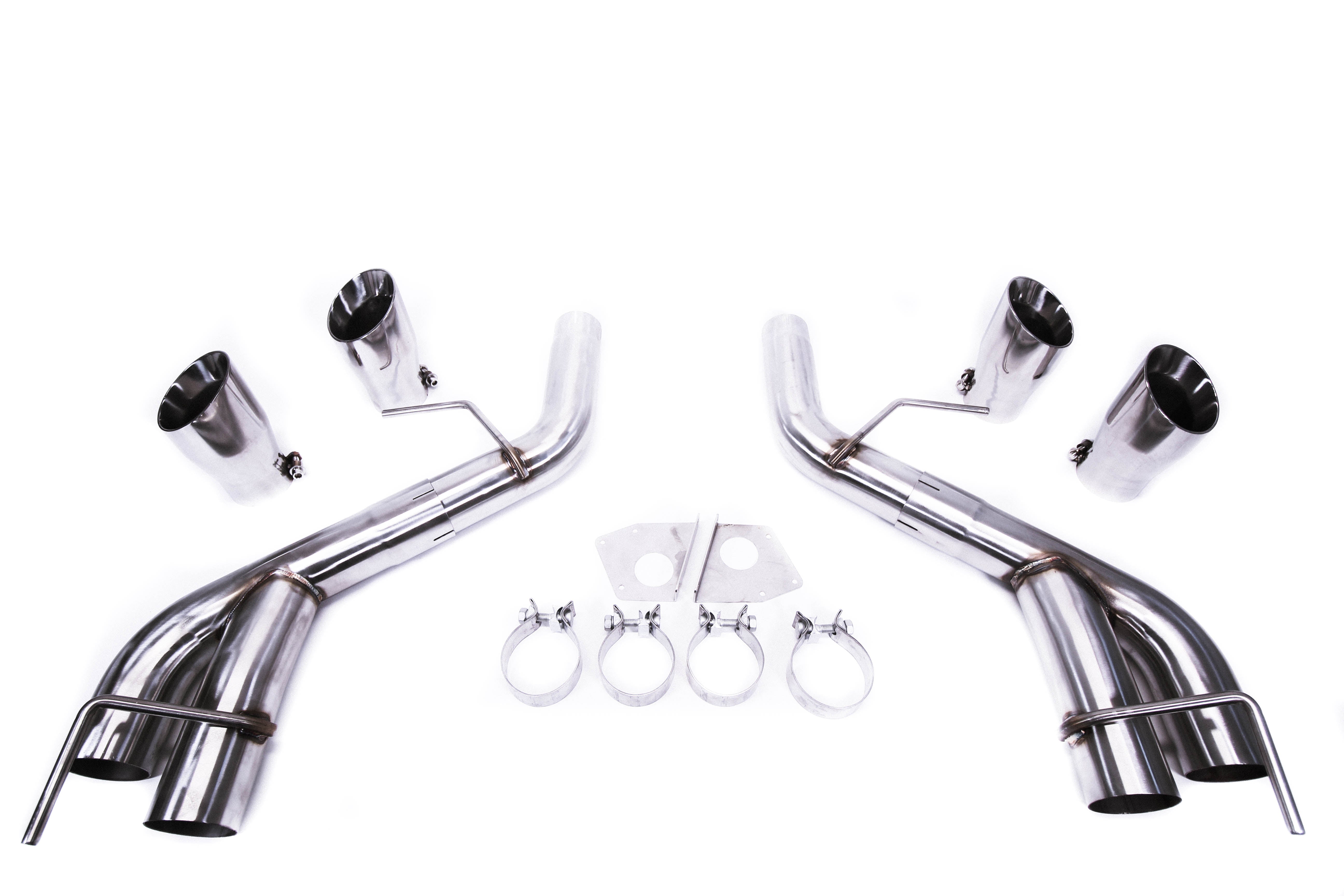 PLM Axle Back Muffler Delete Chevy Camaro SS ZL1 V8 2016 - 2023 Stainless Steel.