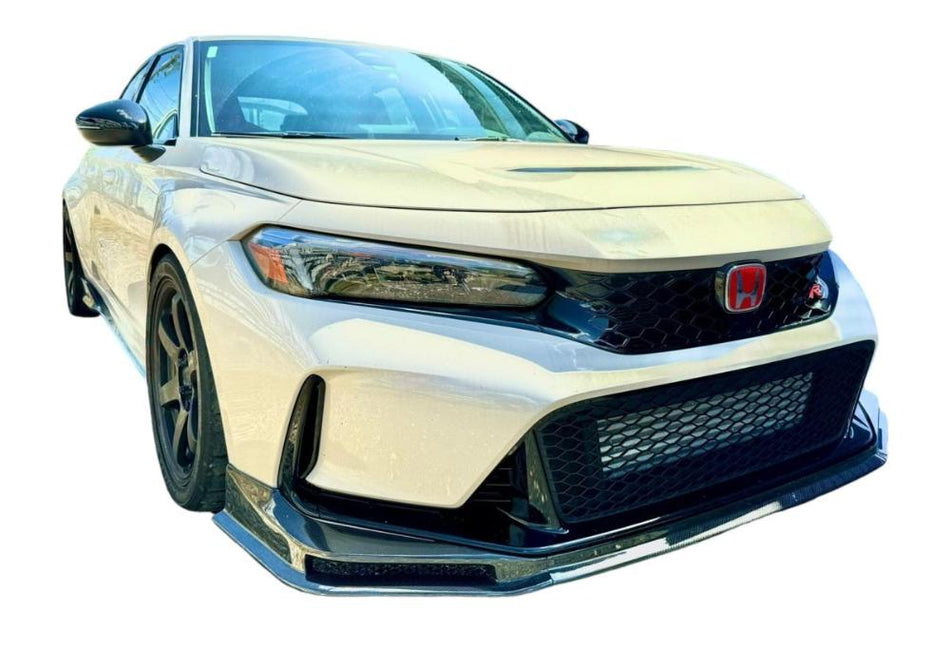 PLM Carbon Fiber Front Bumper Lip - 23+ Honda Civic Type R FL5 K20C1 V2.