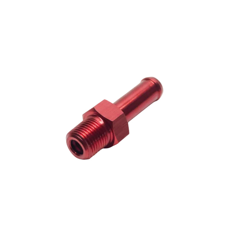 Aluminum Adapter Fitting - 1/8"NPT to 0.3125"OD (5/16") Barb