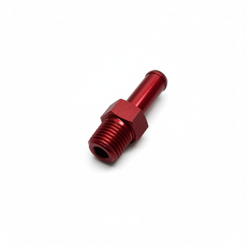 Aluminum Adapter Fitting - 1/4"NPT to 0.375"OD Barb