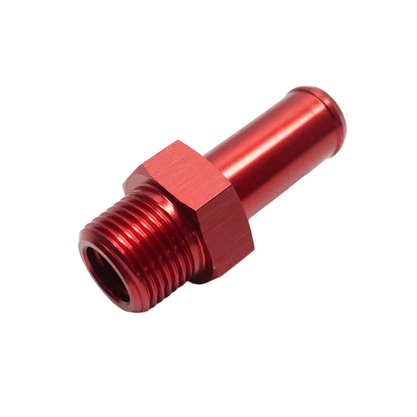 Aluminum Adapter Fitting - 3/8"NPT to 0.50"OD Barb