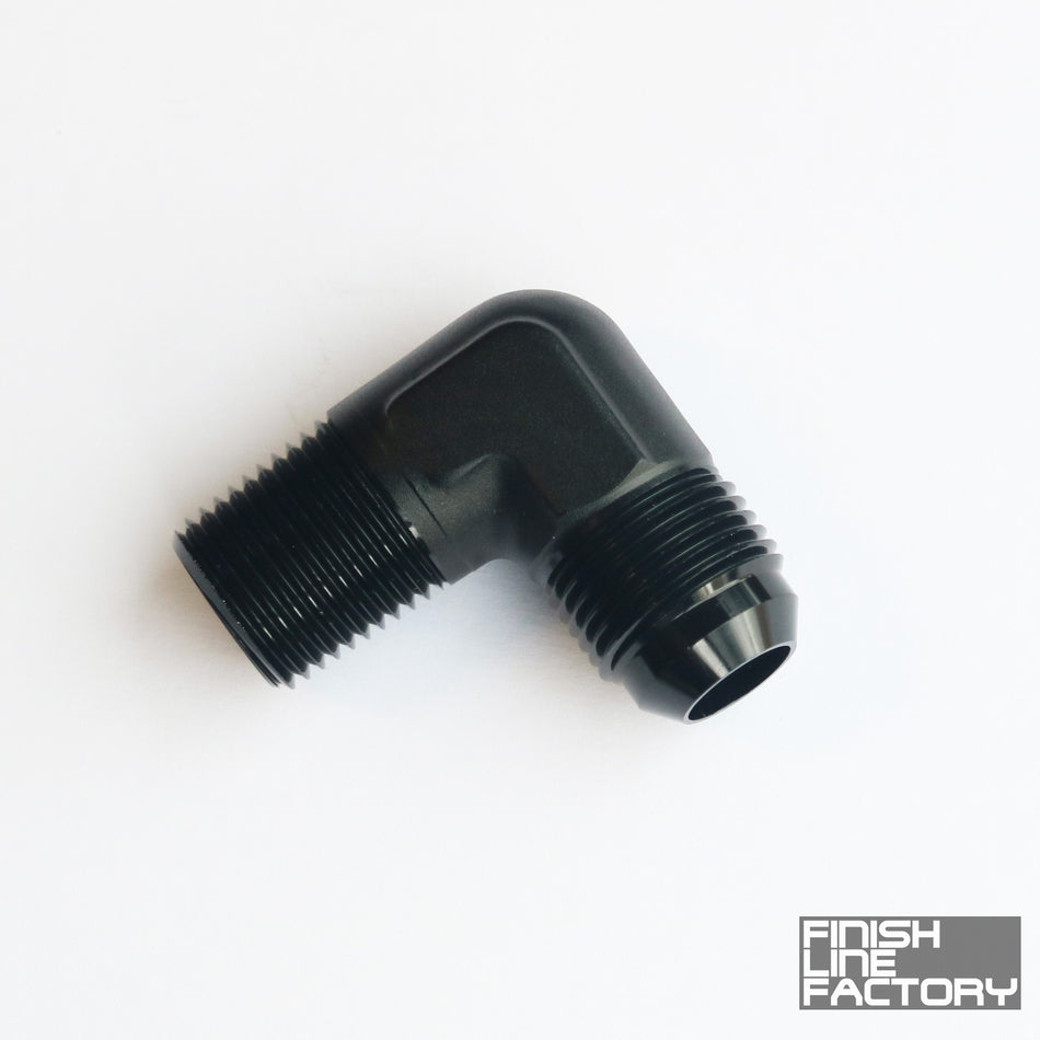 FLF AN to NPT Adapter - 90 Degree