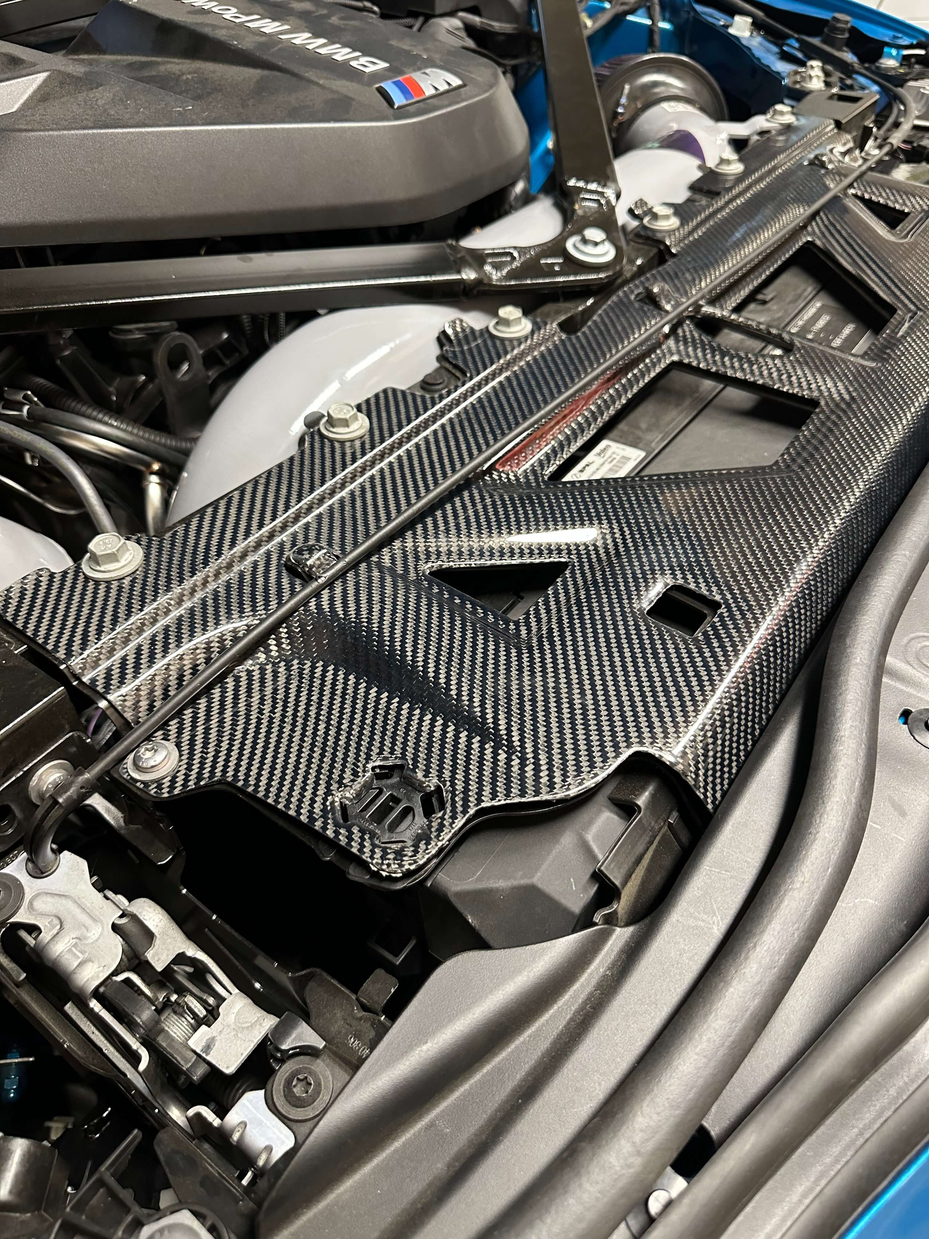 Dry Carbon Fiber Cooling Shroud Cover  - BMW G80 M3 & G82 / G83 M4.