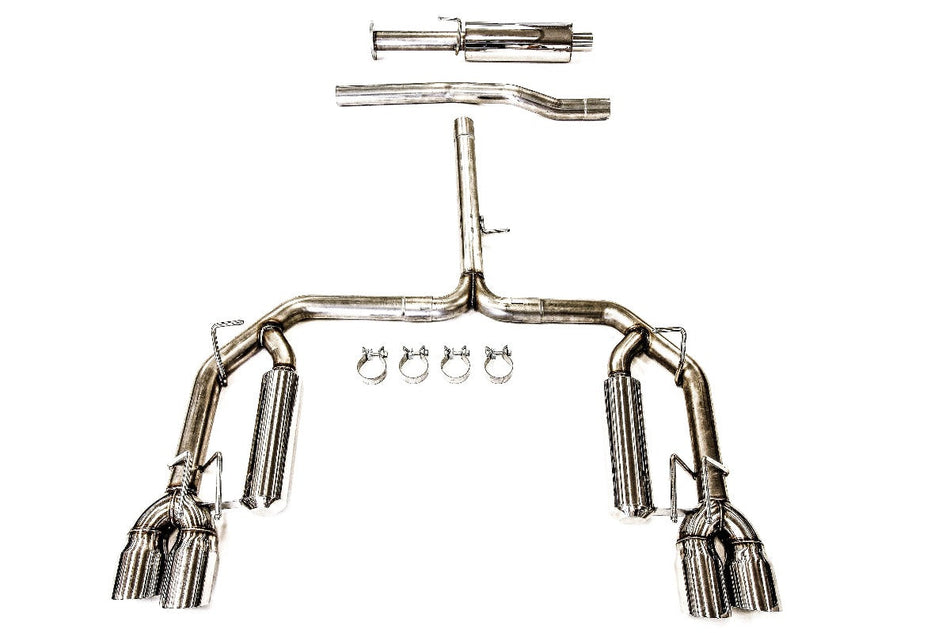 PLM Camry XSE V6 3.5L Cat-Back Exhaust 2018-2024 - Quad Tips.