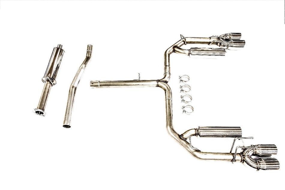PLM Camry XSE V6 3.5L Cat-Back Exhaust 2018-2024 - Quad Tips.