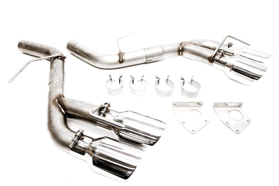 PLM Axle Back Muffler Delete Chevy Camaro V6 3.6L 2016 - 2022 Stainless Steel Quad Tips.