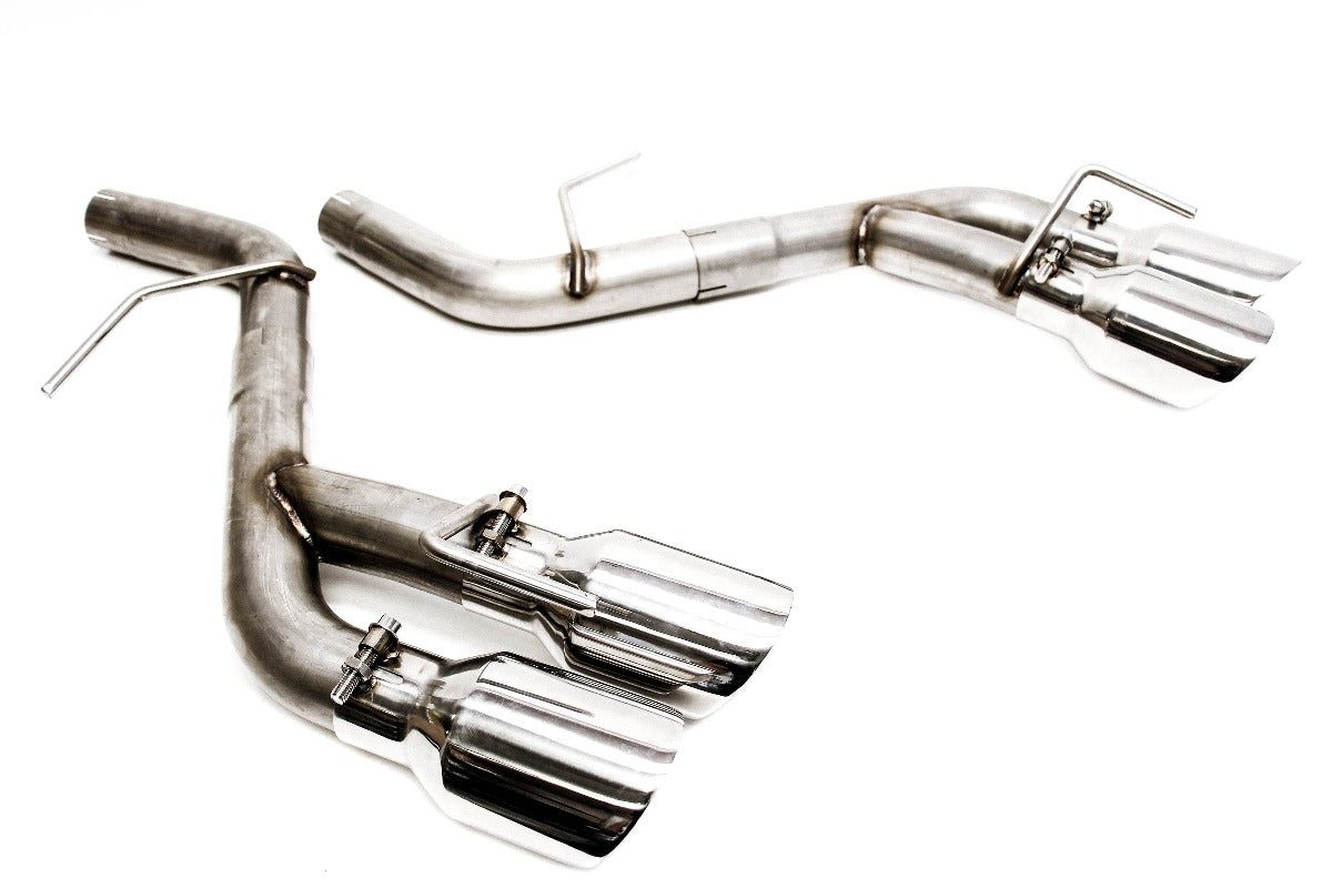 PLM Axle Back Muffler Delete Chevy Camaro V6 3.6L 2016 - 2022 Stainless Steel Quad Tips.