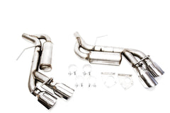 PLM Axle Back Muffler Delete Chevy Camaro V6 3.6L 2016 - 2022 Stainless Steel Quad Tips.