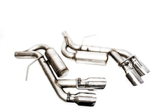 PLM Axle Back Muffler Delete Chevy Camaro V6 3.6L 2016 - 2022 Stainless Steel Quad Tips.