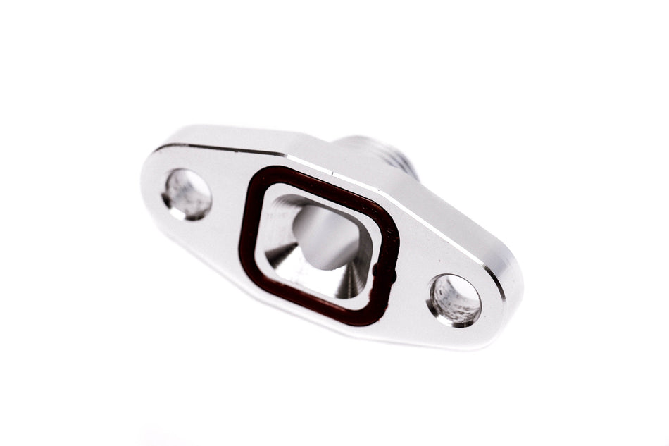 Precision Works Billet T3 T4 Turbo Oil Drain Flange 10AN & O-Ring.
