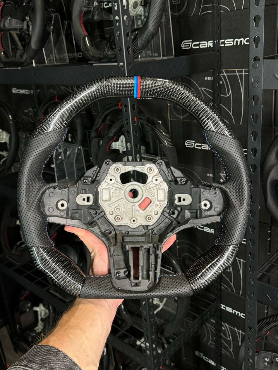 [Media/Test] BMW G-Series (M Performance Wheels) - Signature - Gloss Carbon - Perforated Leather - BMW M Colors Stitching - BMW M Colors Stripe
