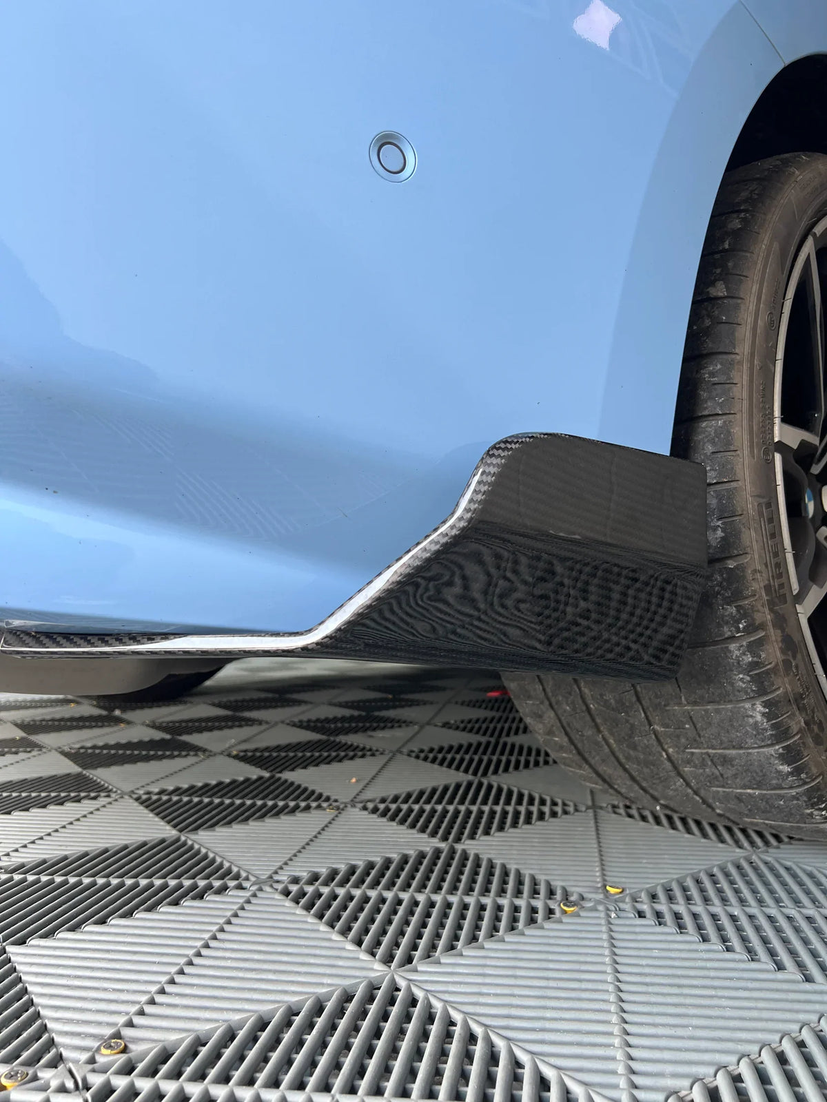 Pre- Preg Carbon Fiber AT Rear Splitters - BMW G87 M2.