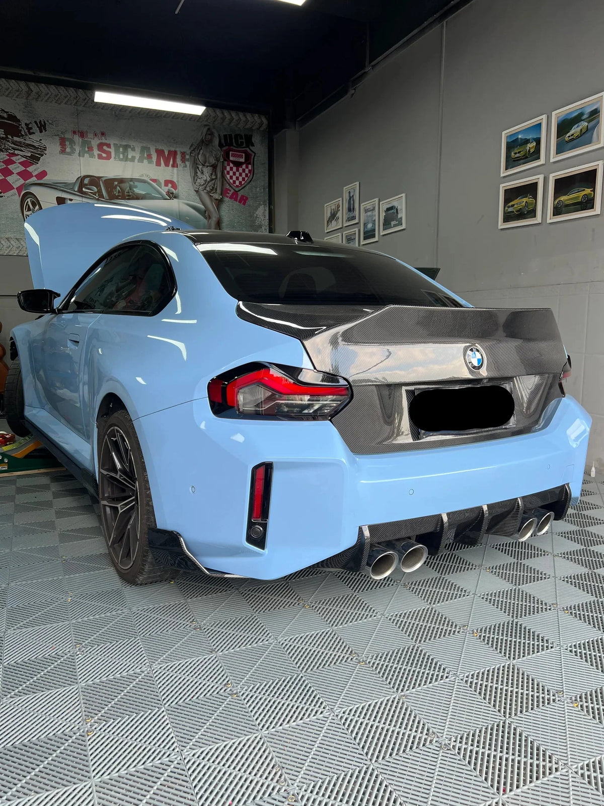 Pre- Preg Carbon Fiber AT Rear Splitters - BMW G87 M2.