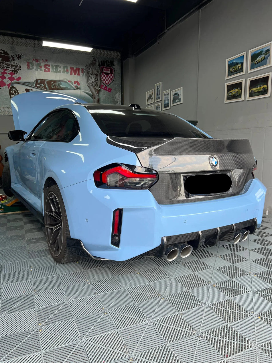 Pre- Preg Carbon Fiber AT Rear Splitters - BMW G87 M2.