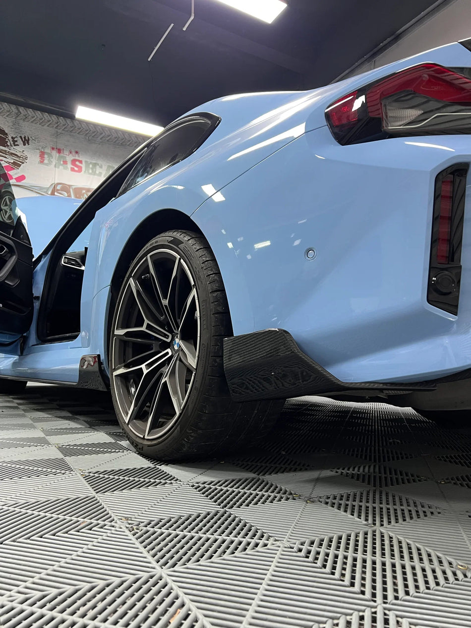 Pre- Preg Carbon Fiber AT Rear Splitters - BMW G87 M2.