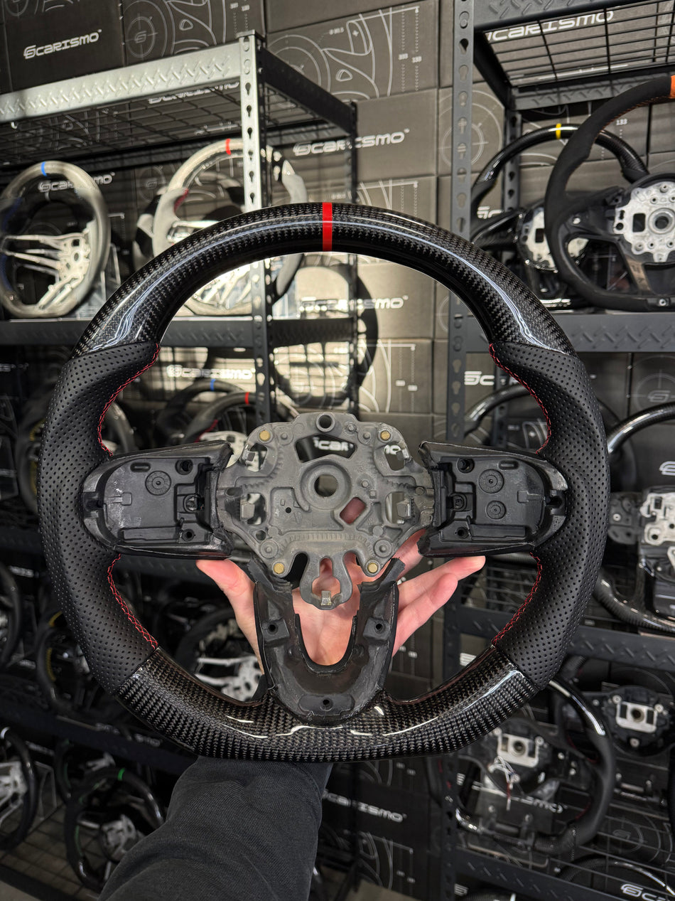Carismo Steering Wheel For Mini Cooper (Gen 3) - Sport - Gloss Carbon - Perforated Leather