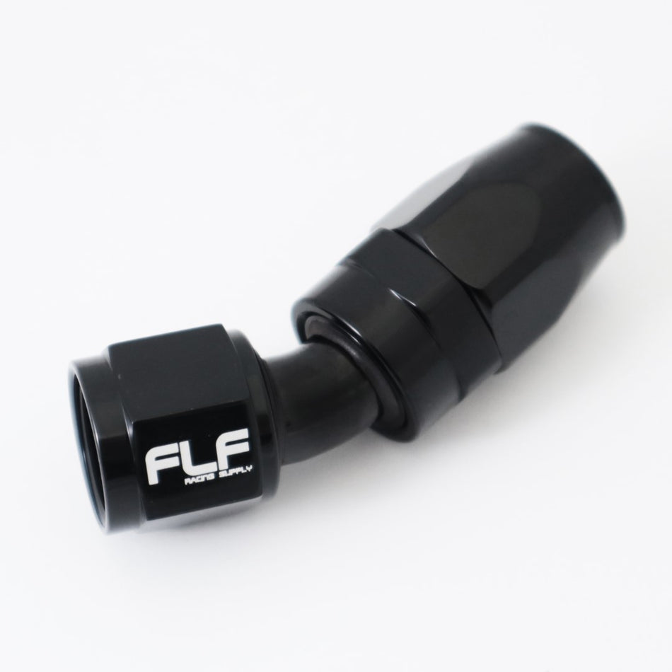 FLF Swivel Hose End (Braided Rubber) - 30 Degree AN
