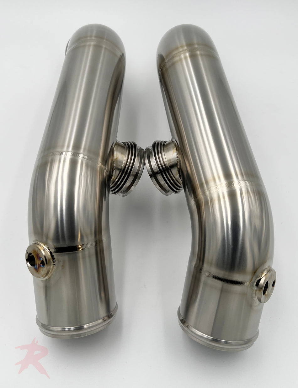 Rampage "Big Intake" Titanium Upper Charge Pipes- R35 GT-R
